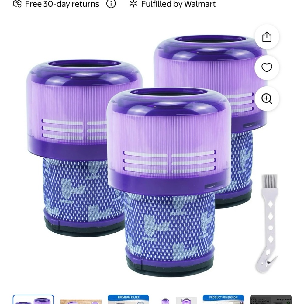 Replacement filter for Dyson V11